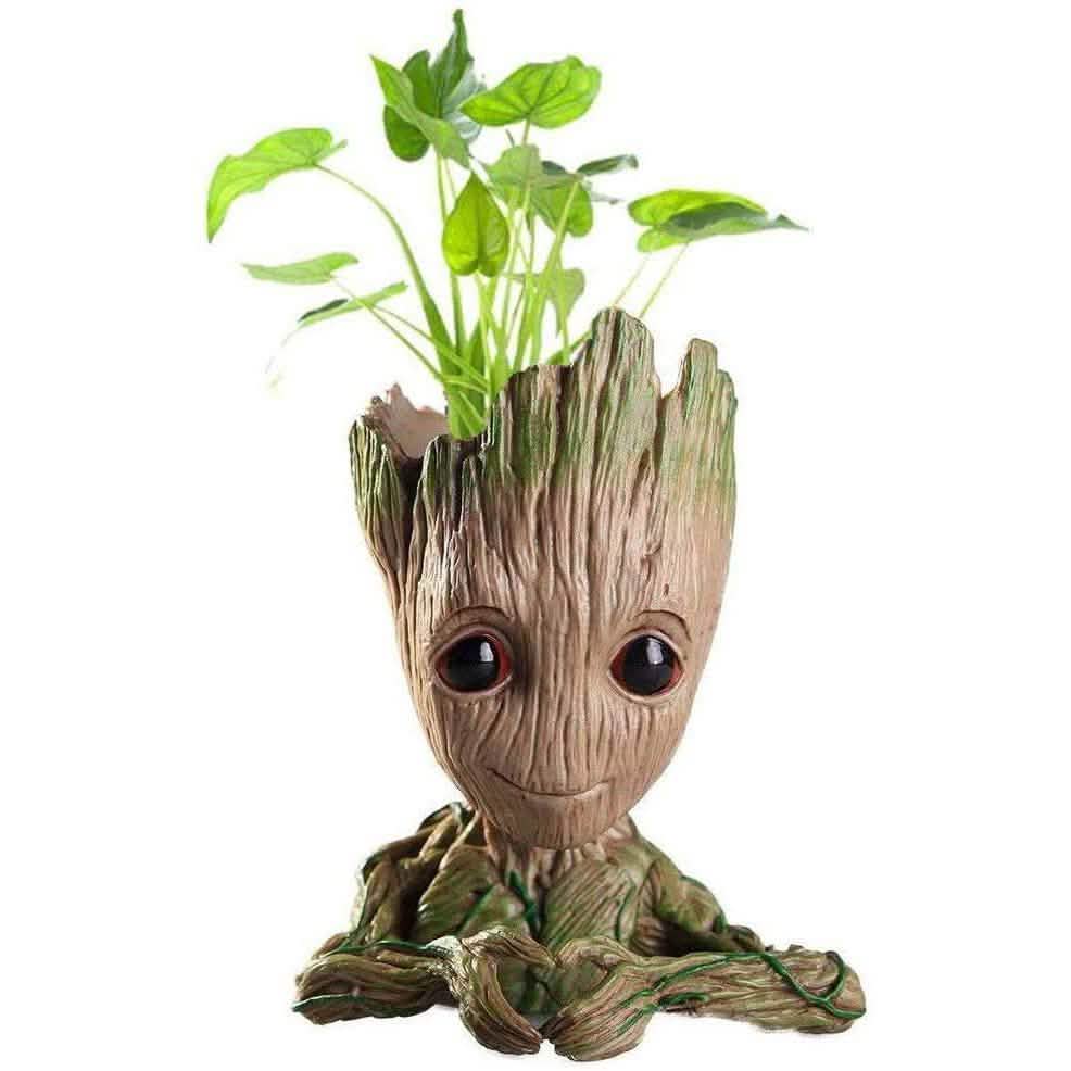 Boxod Treeman Baby Groot Succulent Flower Pot with Hole Pen Holder DailySale