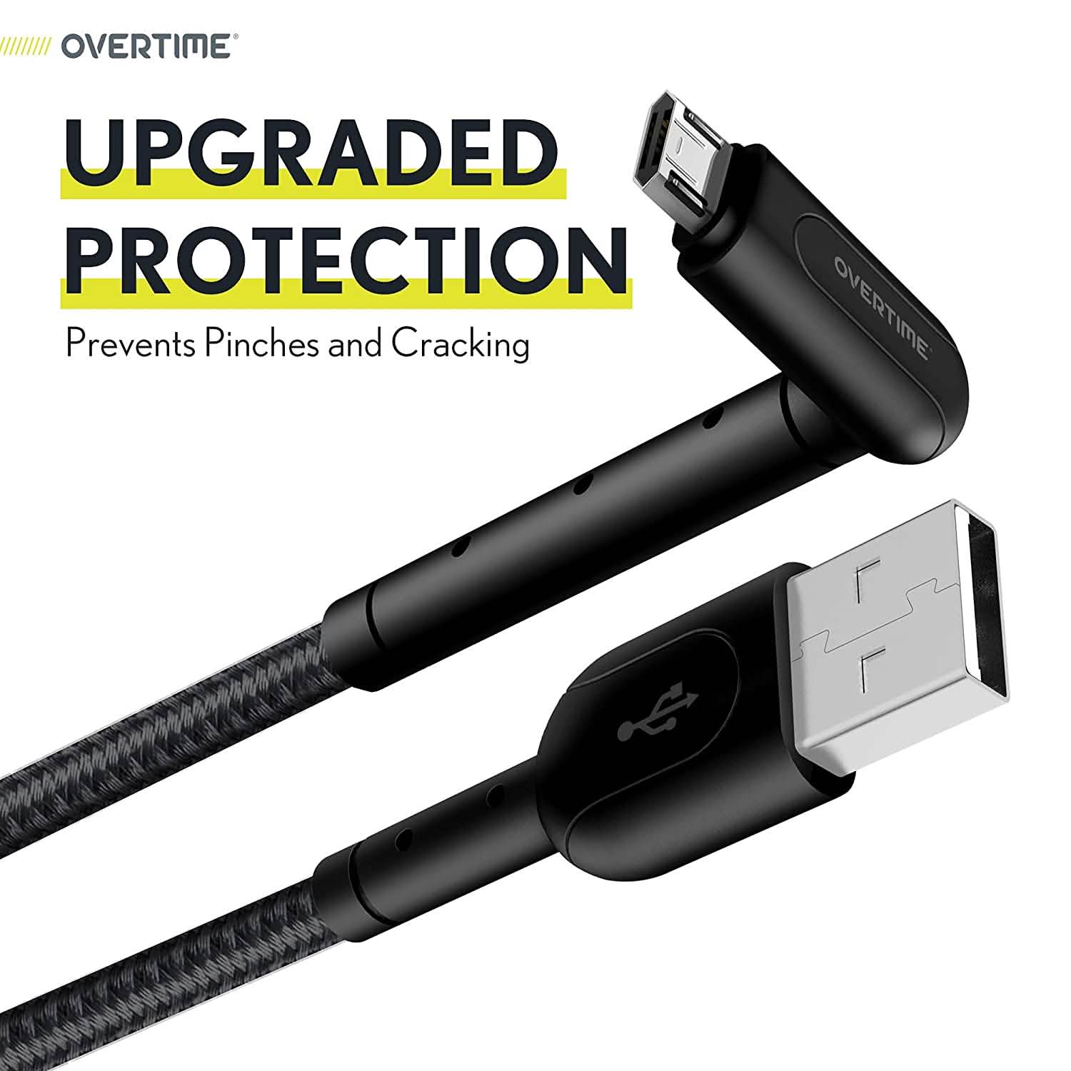 Braided Nylon High Speed Micro USB 90 Degree Charging Cable DailySale