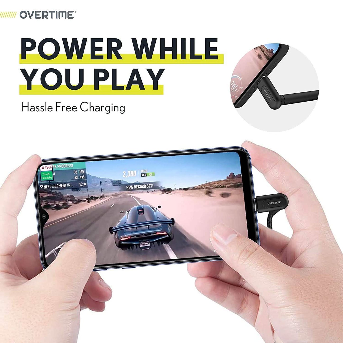 Braided Nylon High Speed Micro USB 90 Degree Charging Cable DailySale