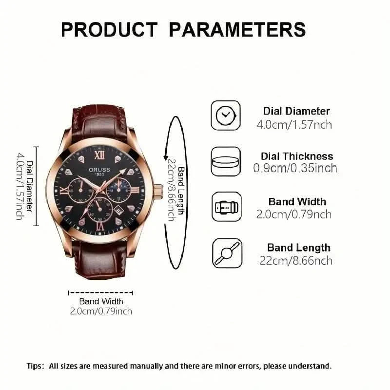 Brown Leather Fashion Quartz Wrist Watch DailySale