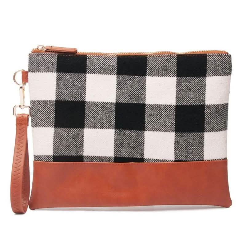 Buffalo Plaid Clutch  Durable and Lightweight Wristlet DailySale