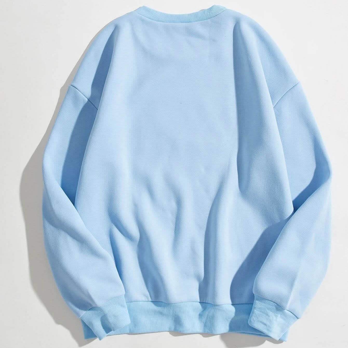 Butterfly & Slogan Graphic Thermal Sweatshirt DailySale