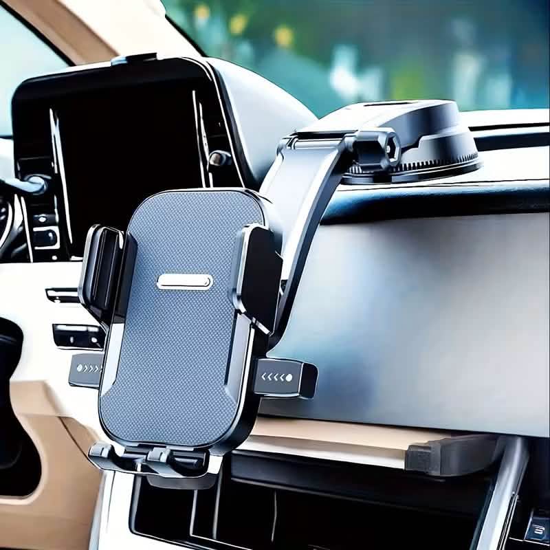 Adjustable Car Phone Holder – Suction Cup Dashboard Mount, Anti-Slip Grip, iPhone & Android DailySale