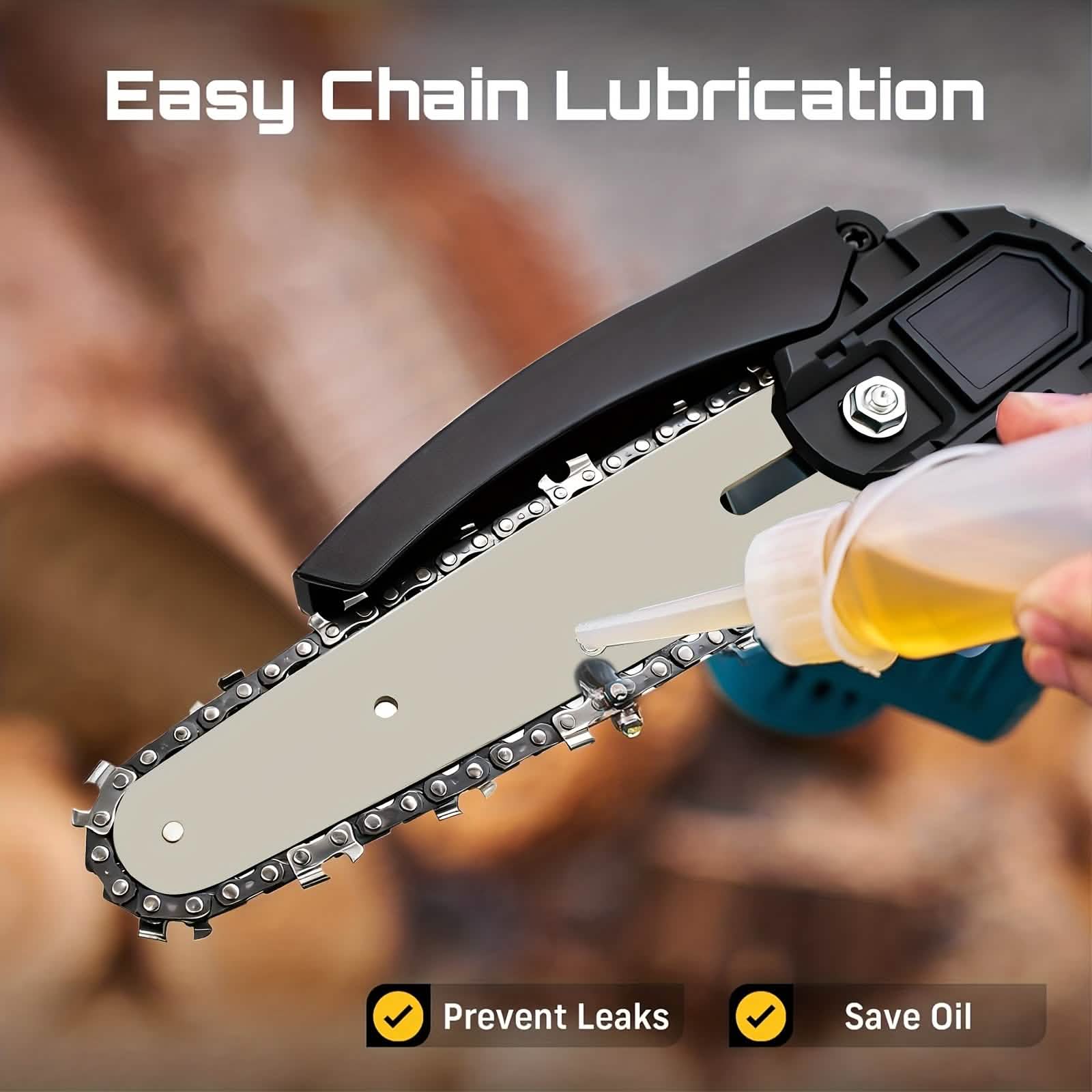 6-inch Cordless Mini Chainsaw – Handheld Electric, Lightweight, Battery-Powered DailySale