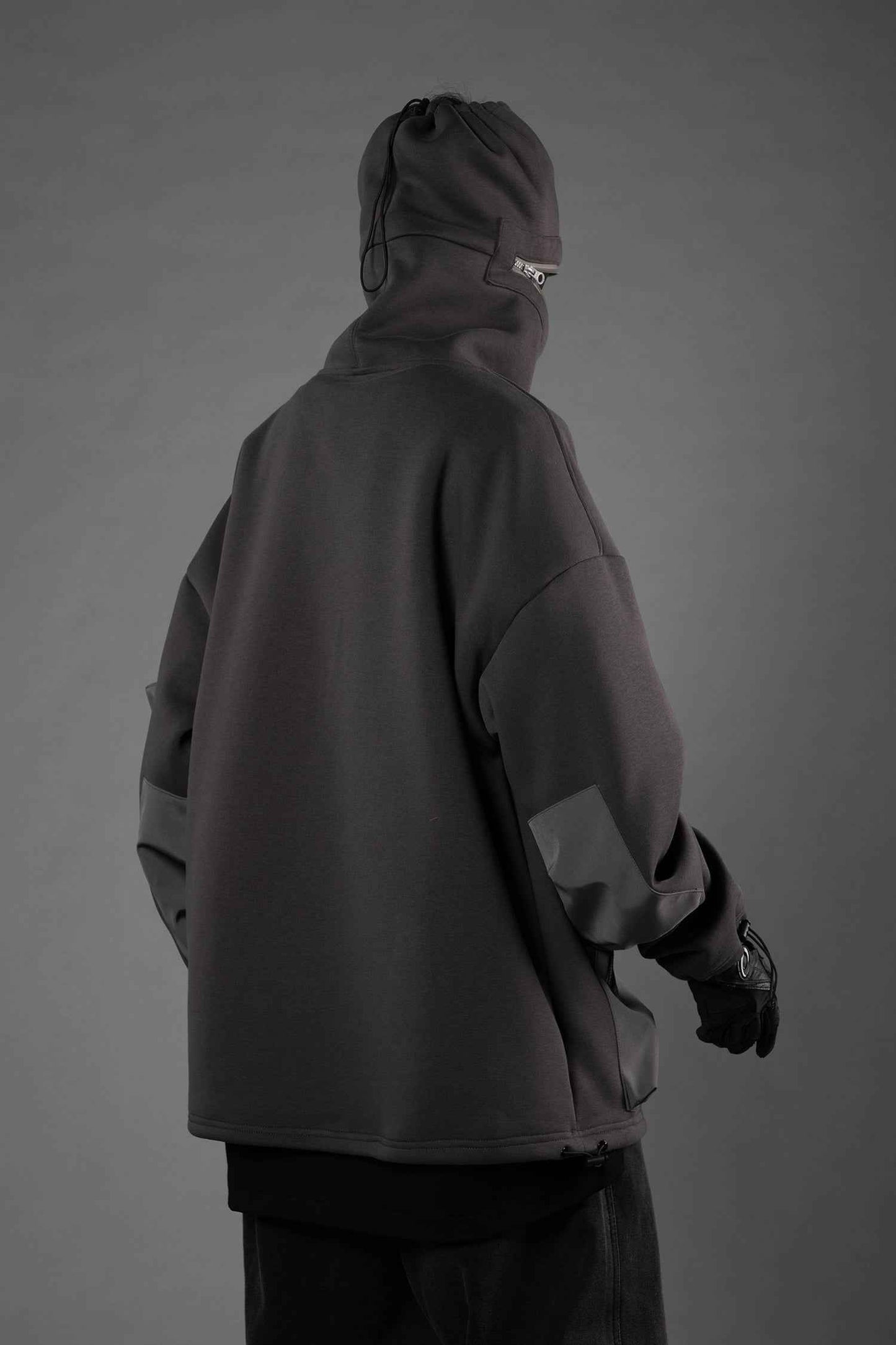 HiH33 Grey Utility Hoodie