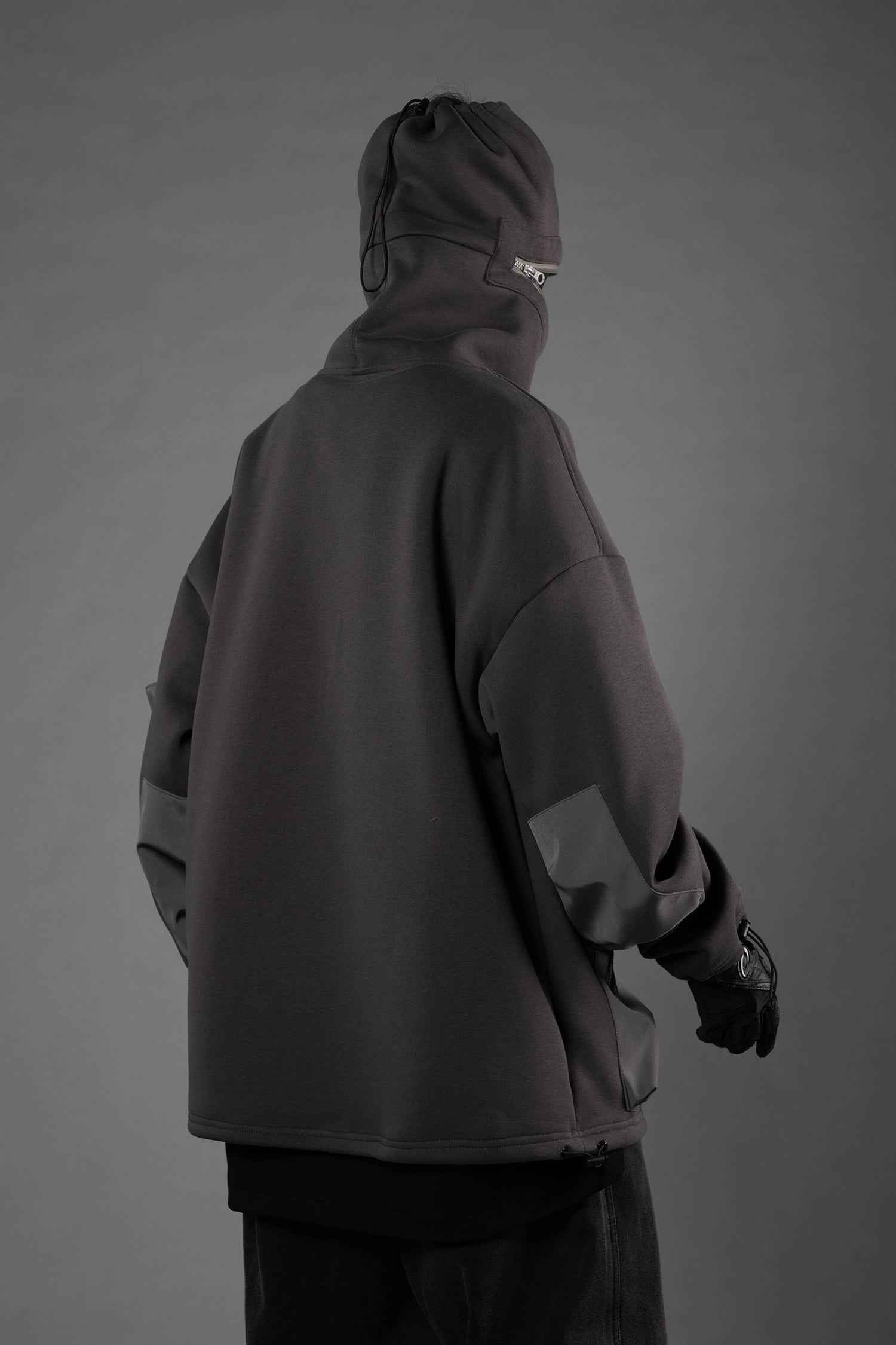 HiH33 Grey Utility Hoodie