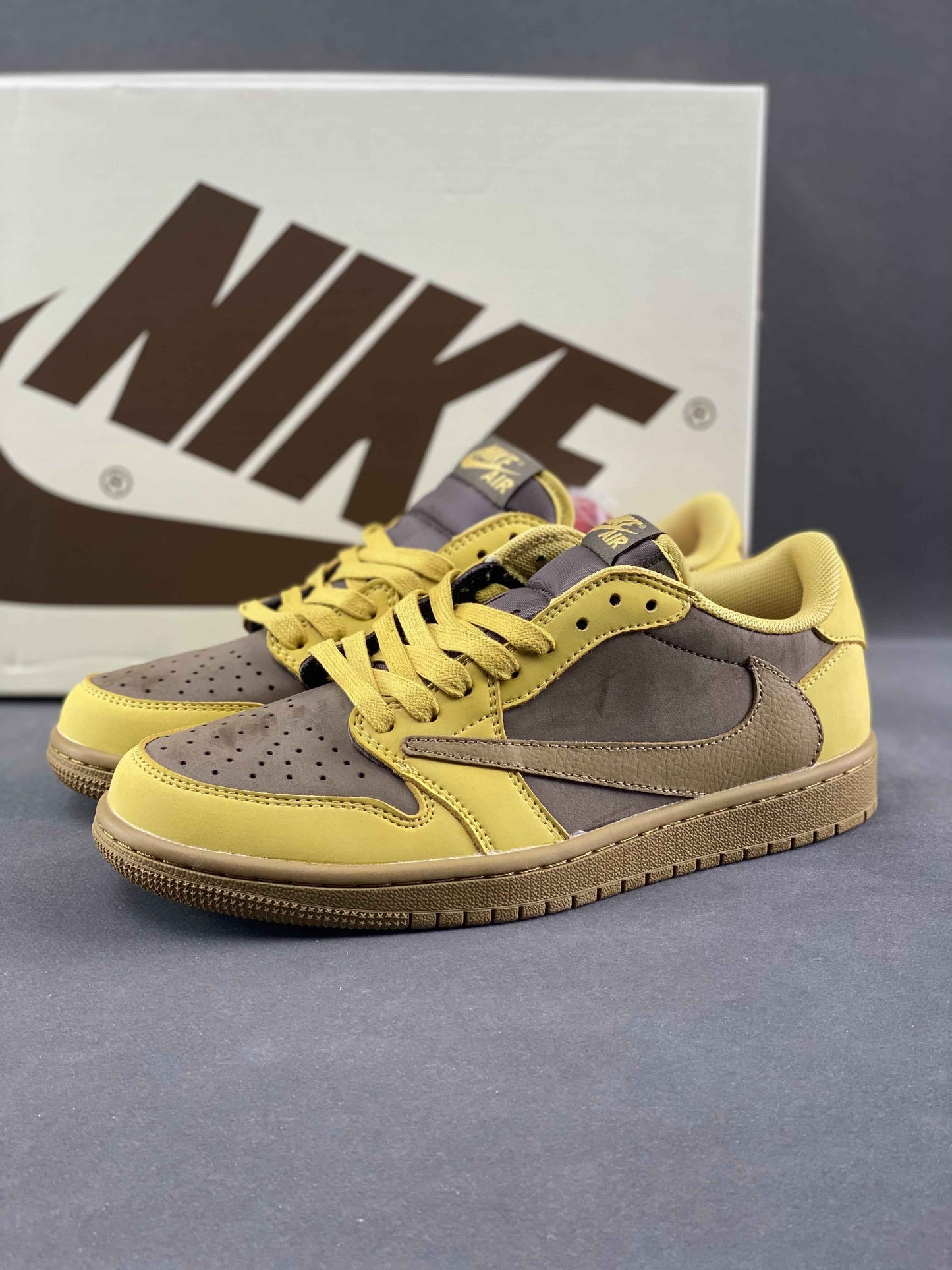 Custom Air Jordan 1 Low x Travis Scott DM7866 665 SneakerNational