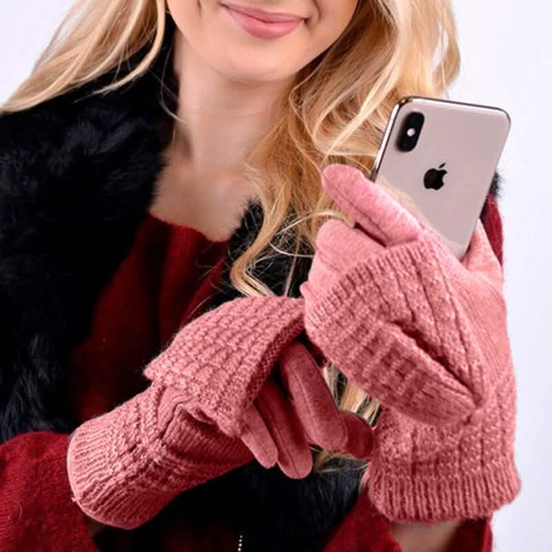 Cable Knit Women's Winter Cute Gloves DailySale