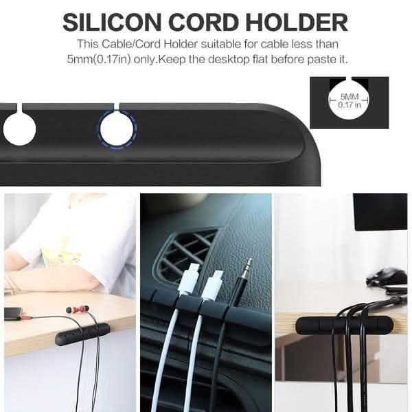 Cable Organizer Silicone USB Cable Winder DailySale
