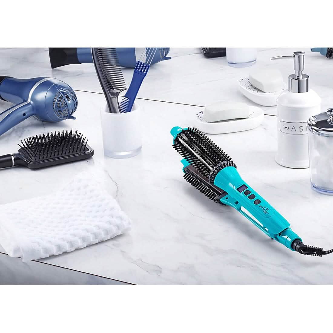 Calista 2-in-1 Heated Brush Iron Hair Styler DailySale
