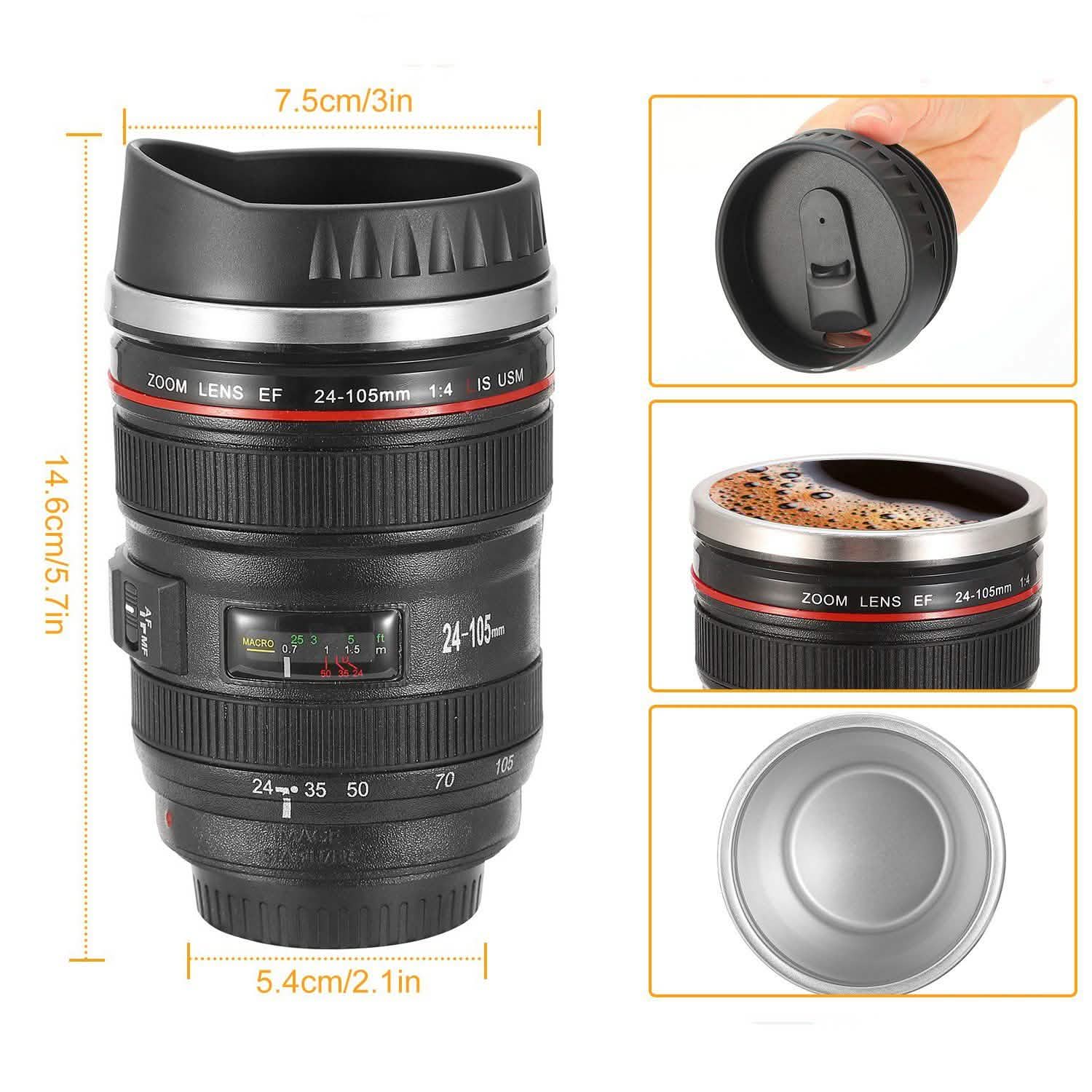 Camera Lens Coffee Mug Cup 13.6oz DailySale