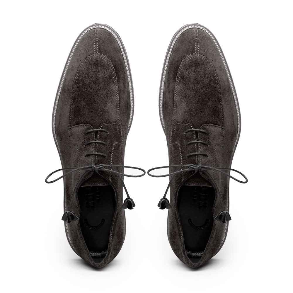 26-220-GRY CAMPO Sueded Goatskin Lace Up, Grey