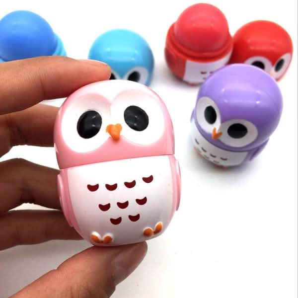 Candy Color Owl Shape Moisturizing Lip Balm DailySale