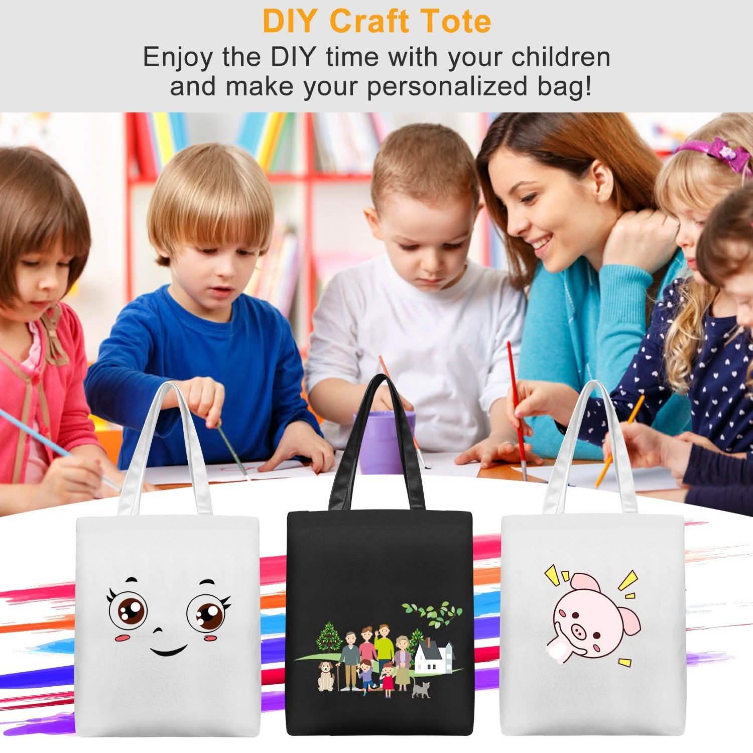 Canvas Tote Bag DIY Craft Eco Tote 100% Cotton Washable Reusable DailySale