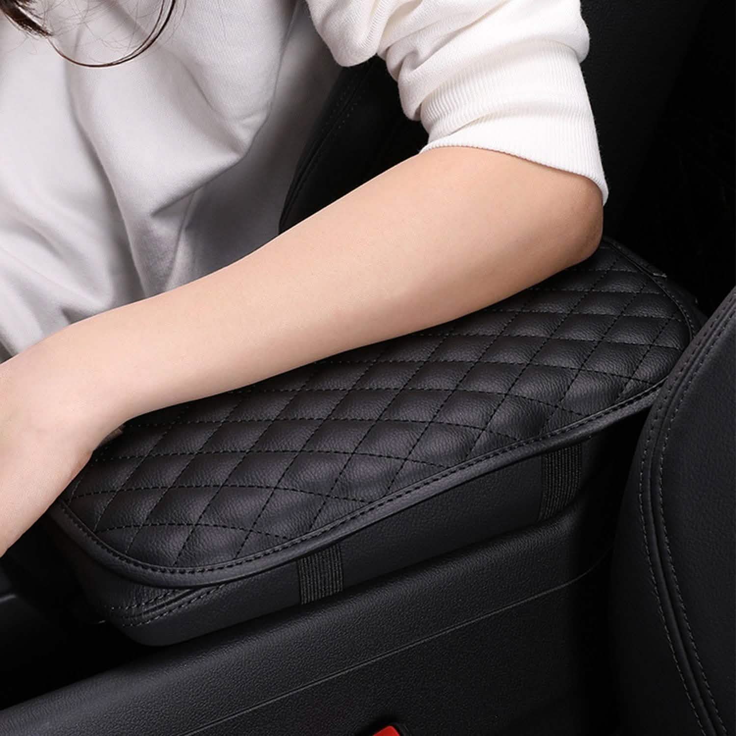 Car Armrest Pad Cover PU Leather Fit for SUV Truck Car DailySale