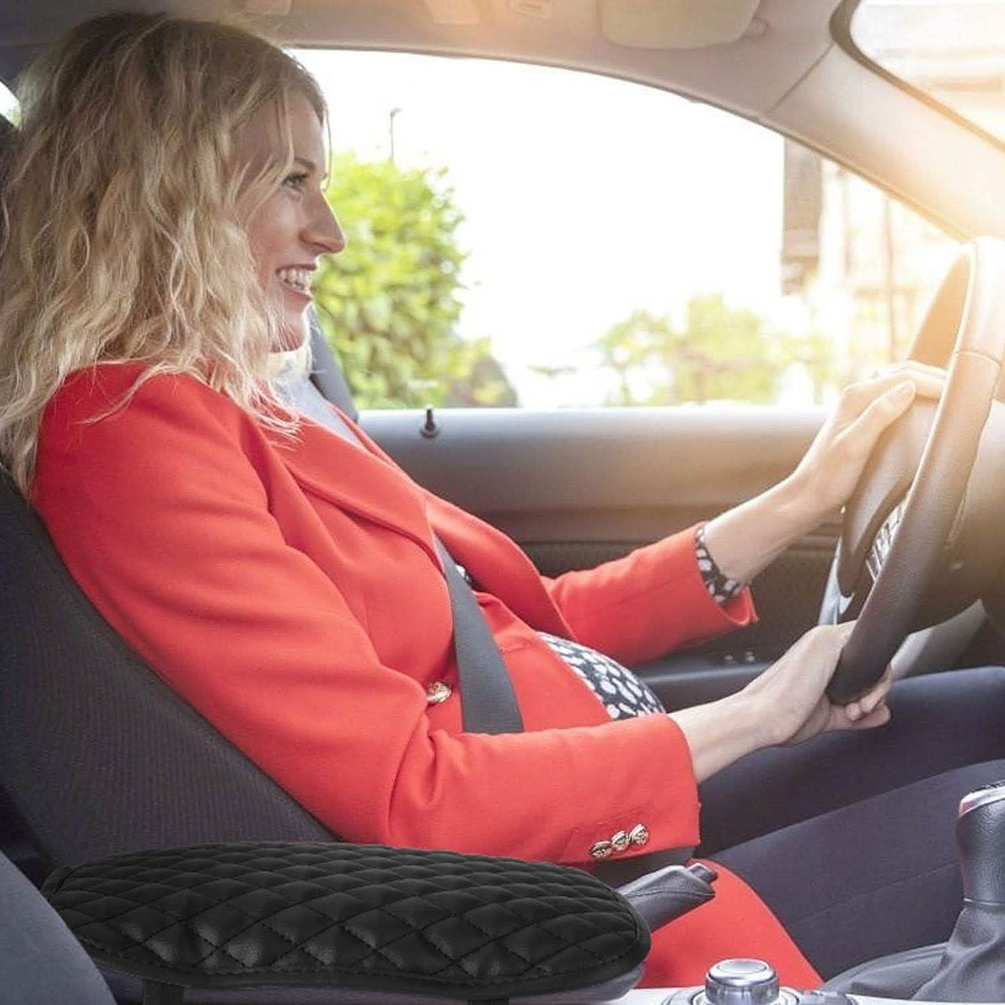 Car Armrest Pad Cover PU Leather Fit for SUV Truck Car DailySale