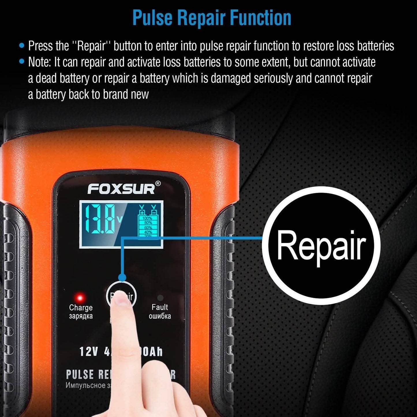 Car Battery Charger 12V 5A Recover Pulse Repair DailySale