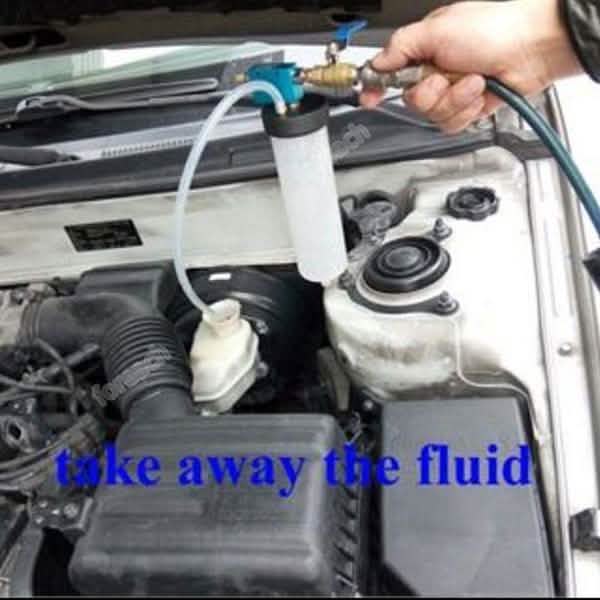 Car Brake System Fluid Bleeder Kit Hydraulic Clutch Oil Exchange One Man Tool DailySale
