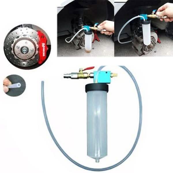 Car Brake System Fluid Bleeder Kit Hydraulic Clutch Oil Exchange One Man Tool DailySale