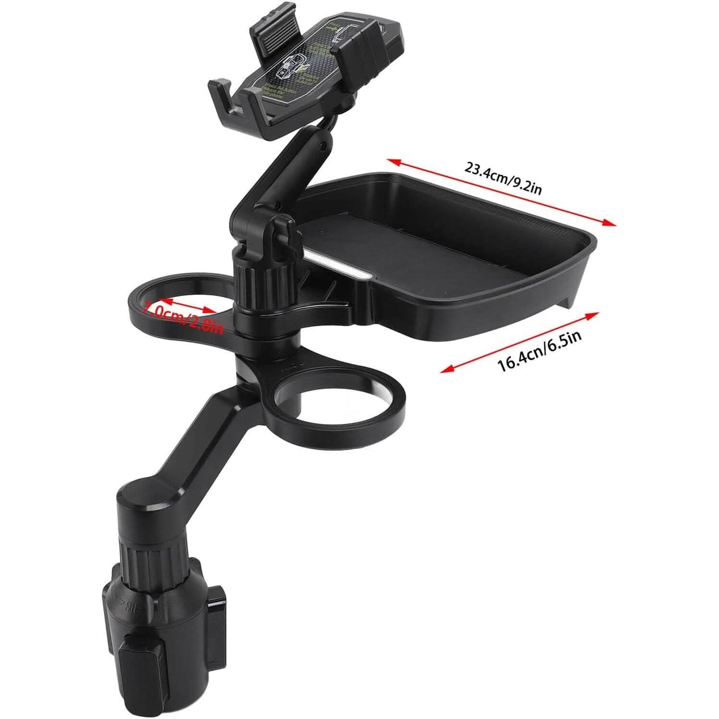 Car Cup Holder Detachable Extender Food Tray with Phone Holder DailySale