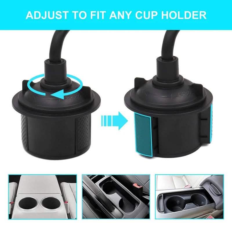 Car Cup Holder Phone Mount Adjustable Gooseneck Phone Stand DailySale