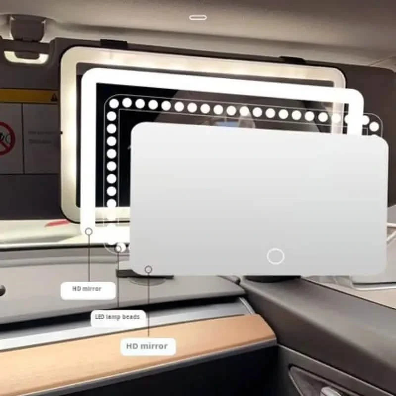 Car Mirror Vanity with LED Lights DailySale