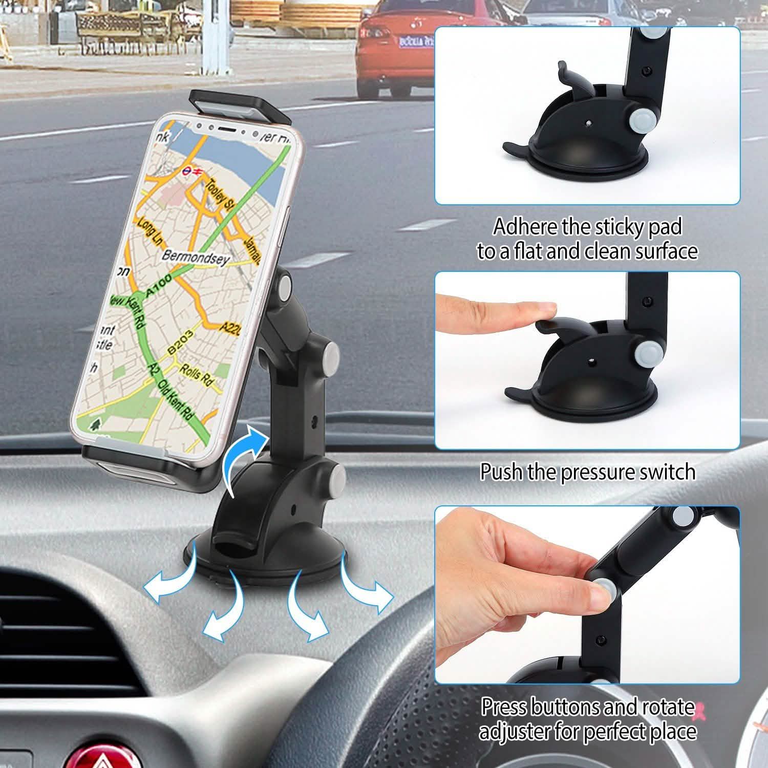 Car Phone Holder Mount Dashboard Tablet Stand Holder DailySale