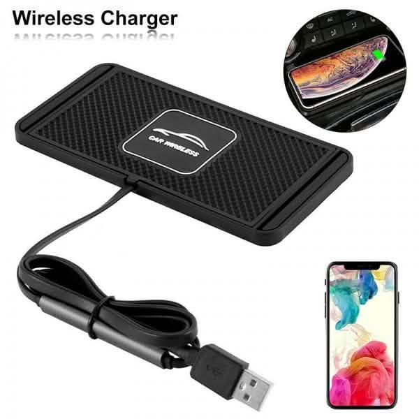 Car QI Wireless Phone Charger Non Slip Pad Mat Fast Charging DailySale