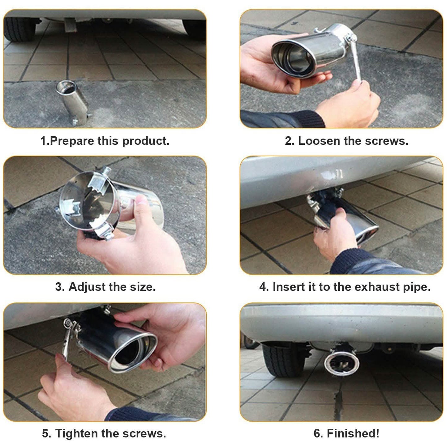 Car Rear Exhaust Pipe Tail Muffler DailySale