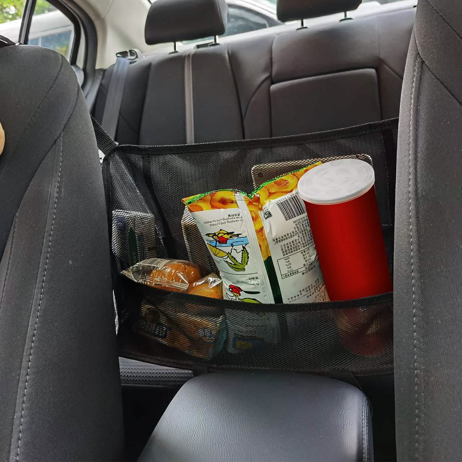Car Storage Netting Pouch Seat Side Storage Mesh Organizer Bag DailySale