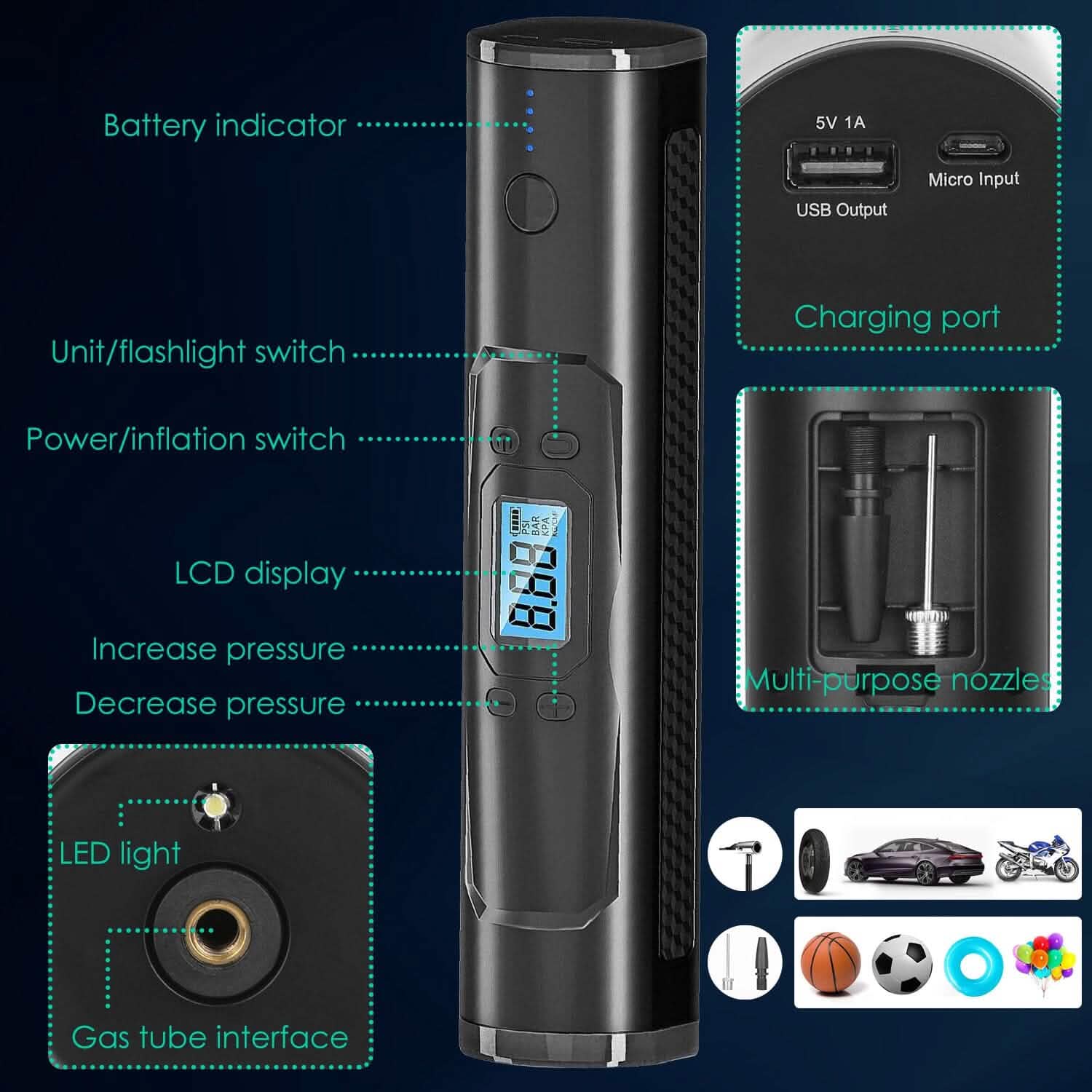 Car Tire Inflator Pump DailySale