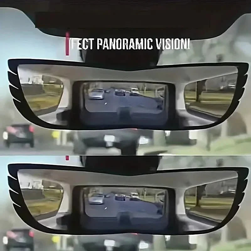 Car Wide Angle Rearview Mirror Curved Interior Large Field Of View Inside Mirror DailySale
