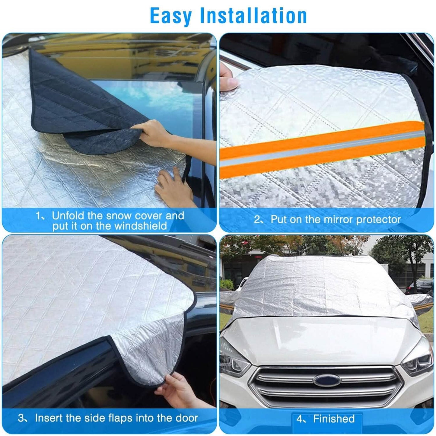 Car Windshield Snow Cover Windproof Magnetic Car Windscreen Cover DailySale