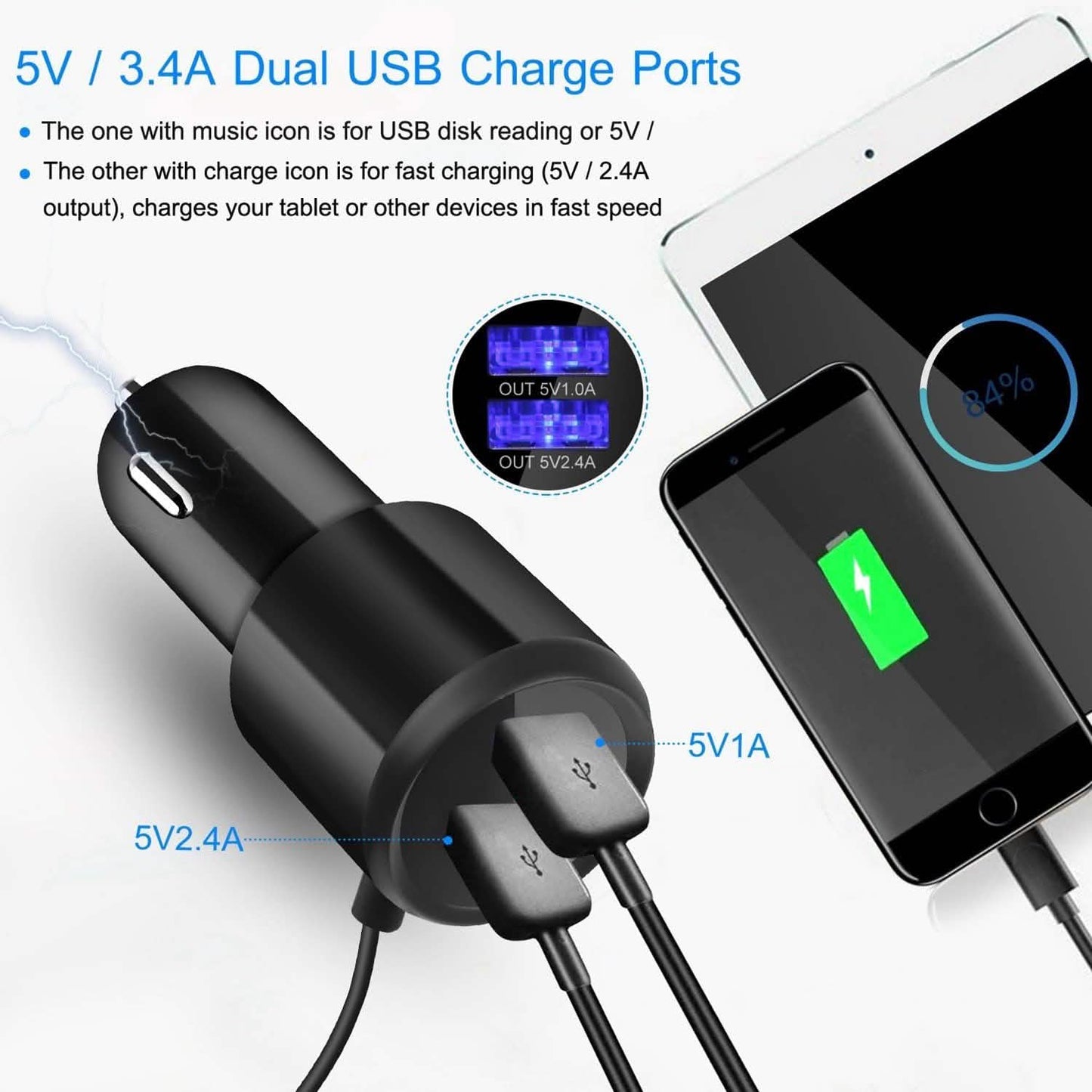 Car Wireless FM Transmitter V4 .2 Car MP3 Player DailySale