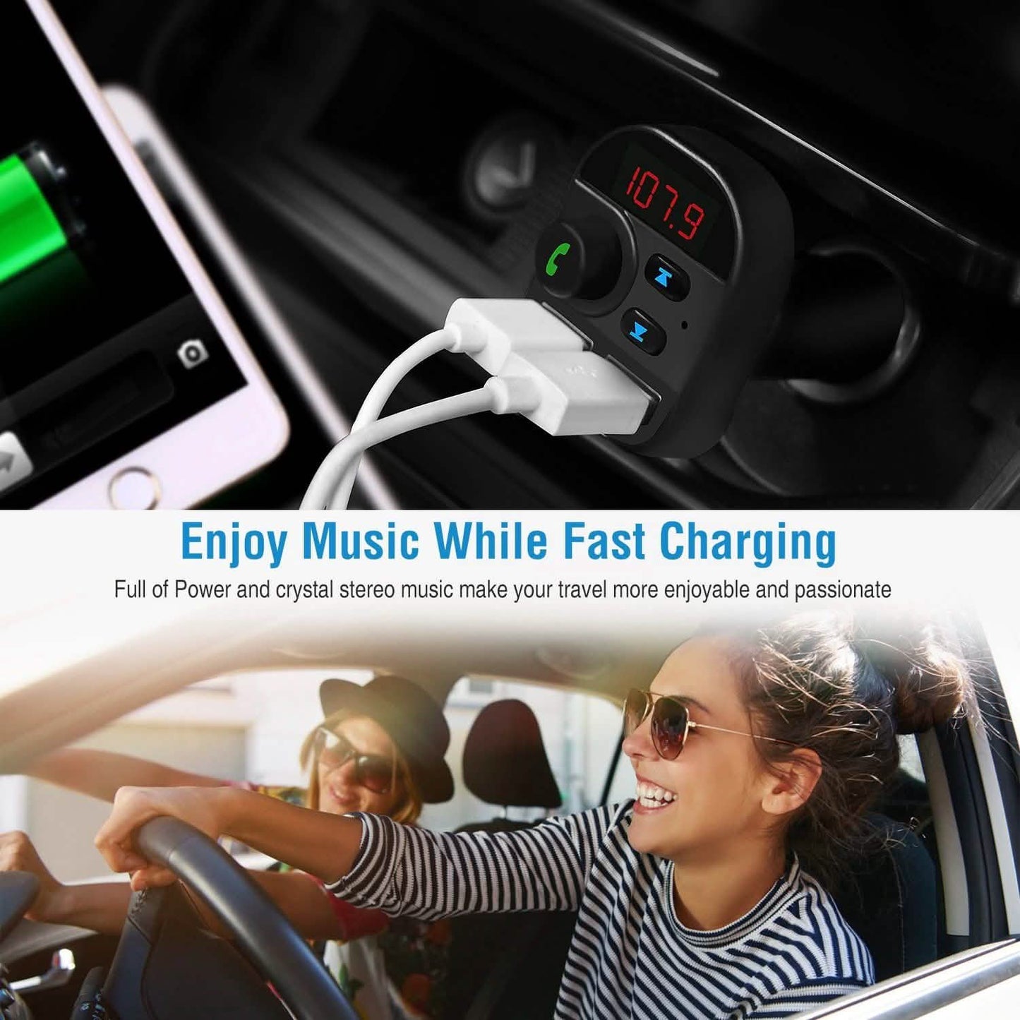 Car Wireless V5.1 FM Transmitter DailySale