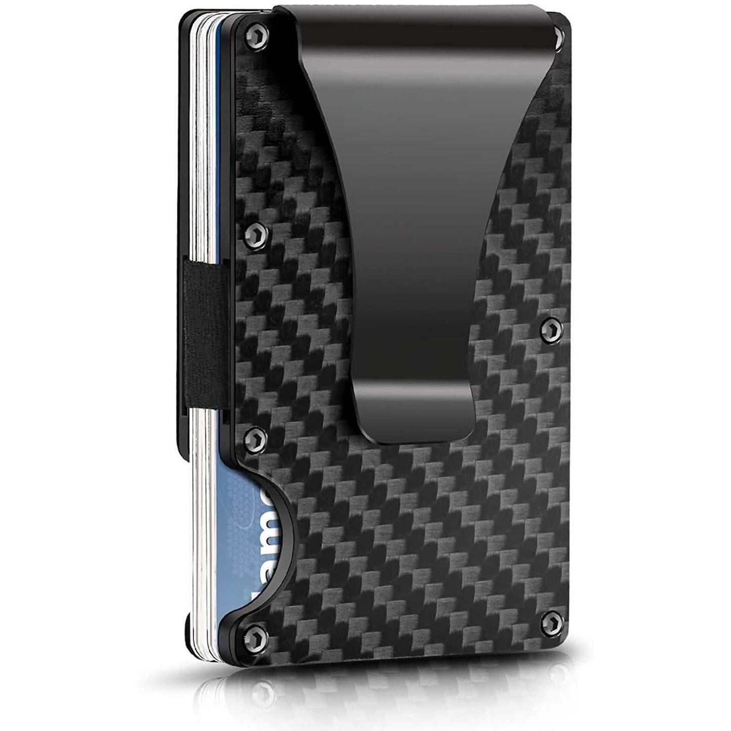 Carbon Fiber Money Clip Wallet with RFID Blocking DailySale