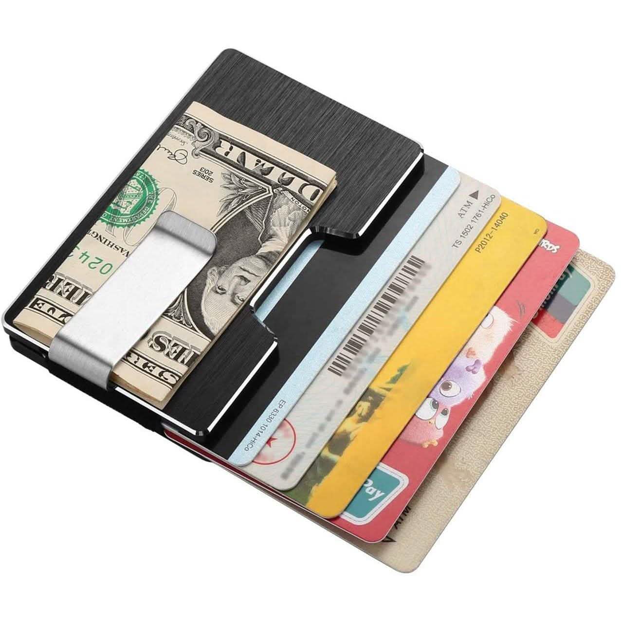Carbon Fiber Pocket Money Clip Wallet with RIFD Card Blocking DailySale