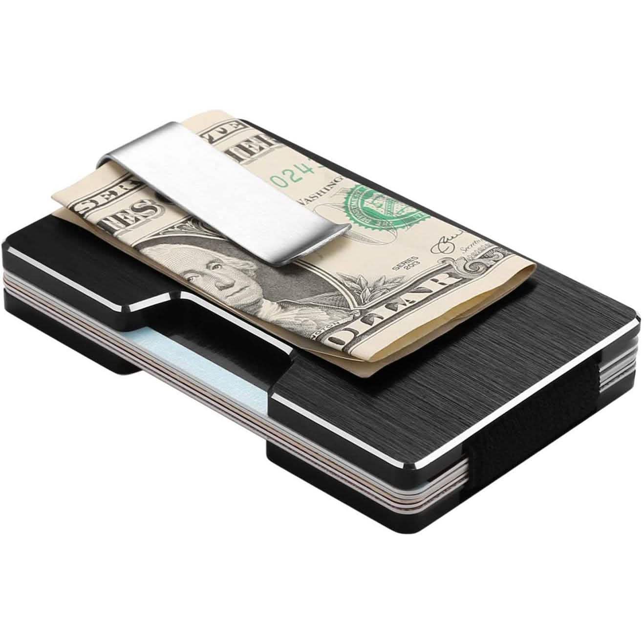 Carbon Fiber Pocket Money Clip Wallet with RIFD Card Blocking DailySale