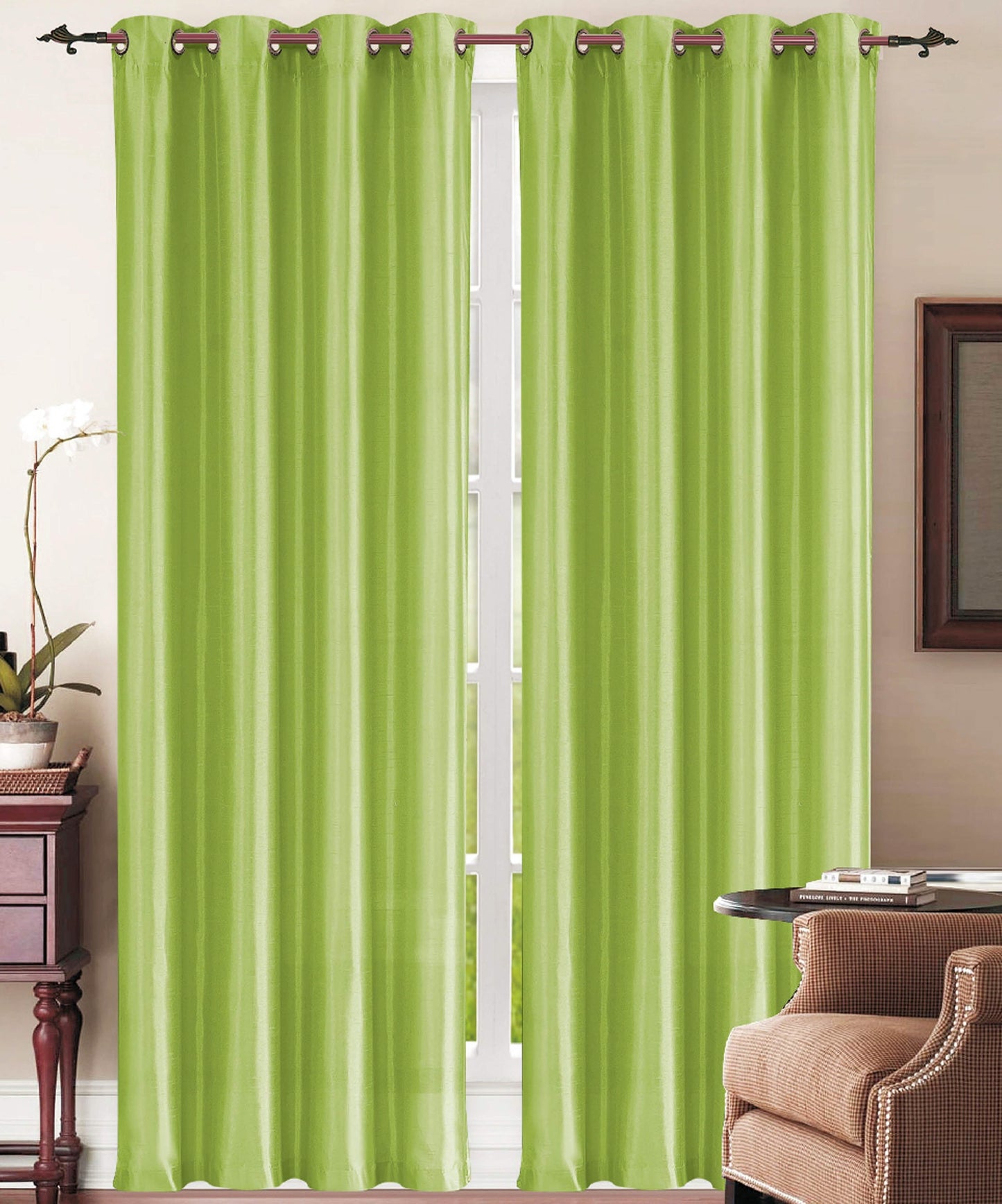 Set of 2: Grommet Curtain Panels - Assorted Colors DailySale