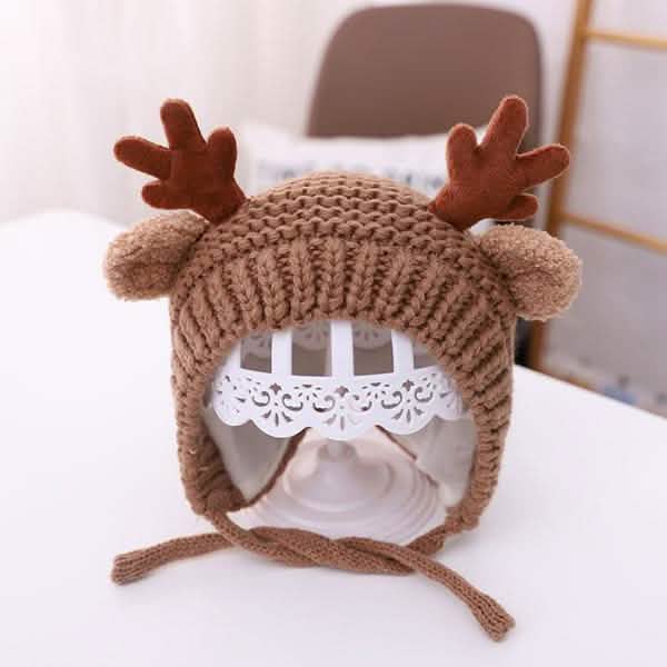 Cartoon Elk Baby Hat Winter Christmas Knitted DailySale