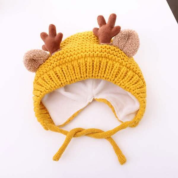Cartoon Elk Baby Hat Winter Christmas Knitted DailySale