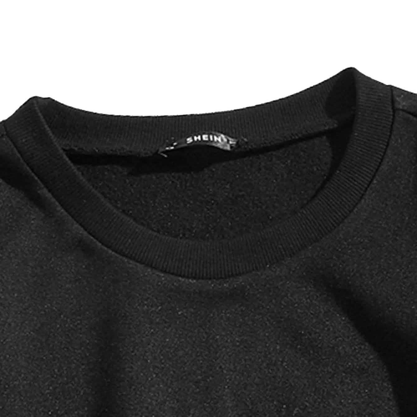 Cartoon Graphic Thermal Lined Oversized Sweatshirt DailySale
