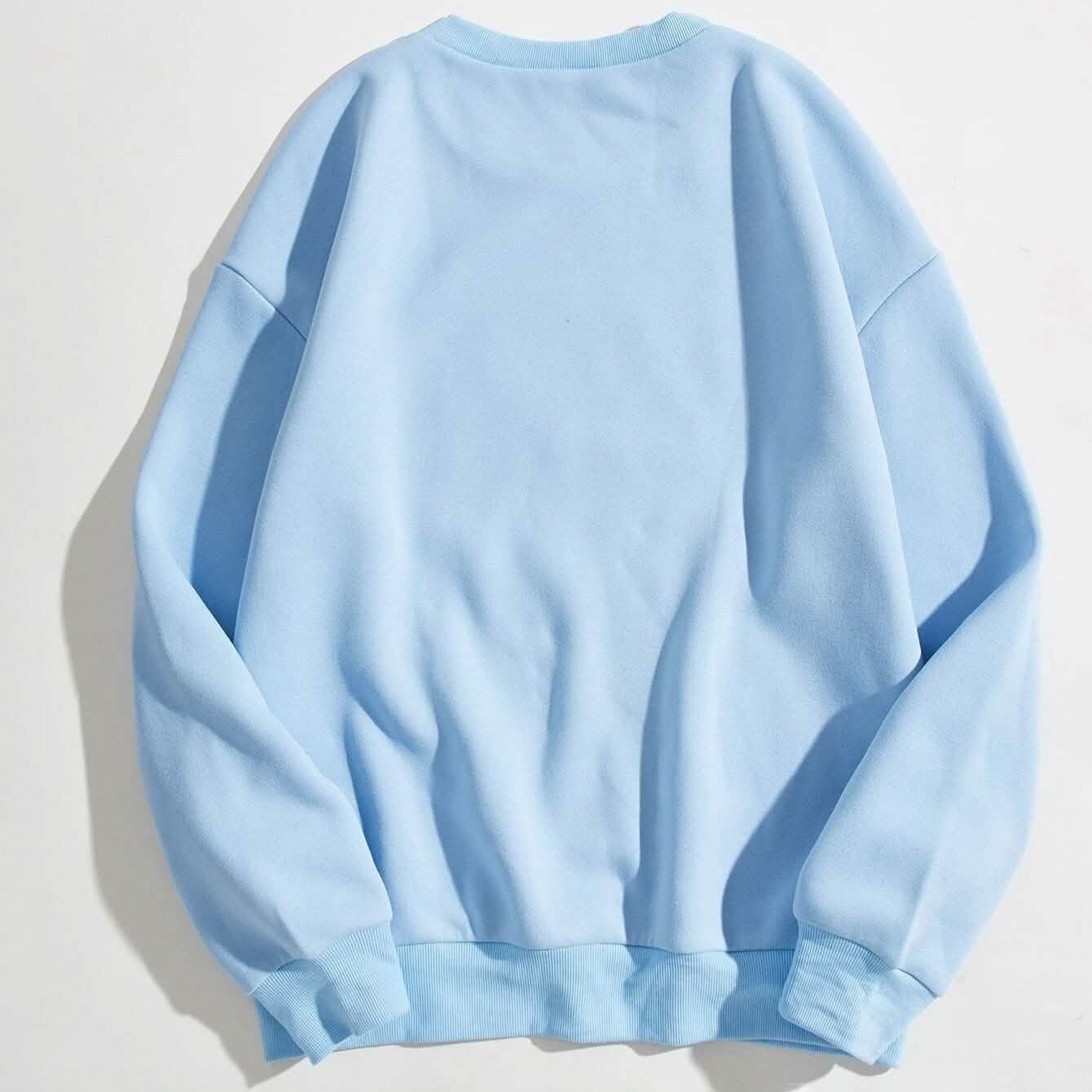 Cartoon Graphic Thermal Lined Oversized Sweatshirt DailySale