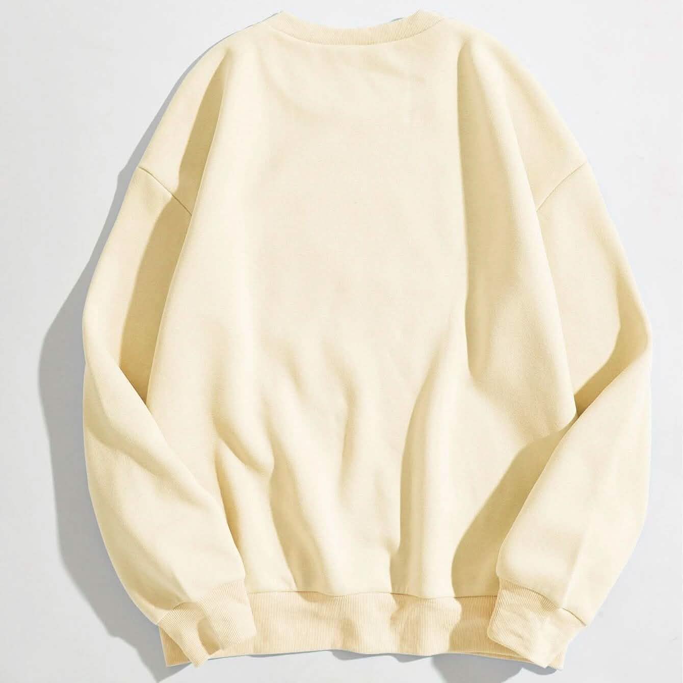 Cartoon Graphic Thermal Lined Oversized Sweatshirt DailySale