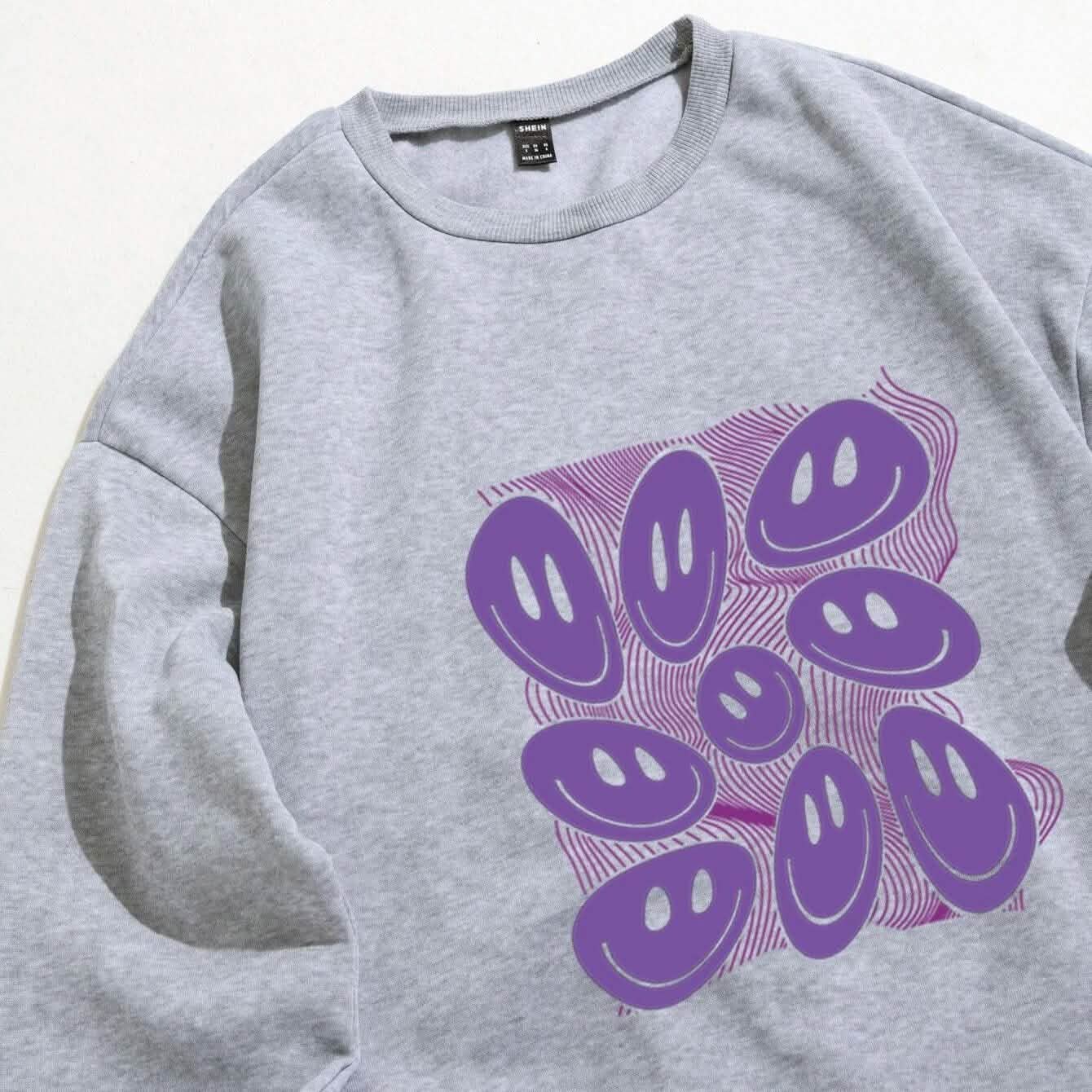 Cartoon Graphic Thermal Lined Oversized Sweatshirt DailySale