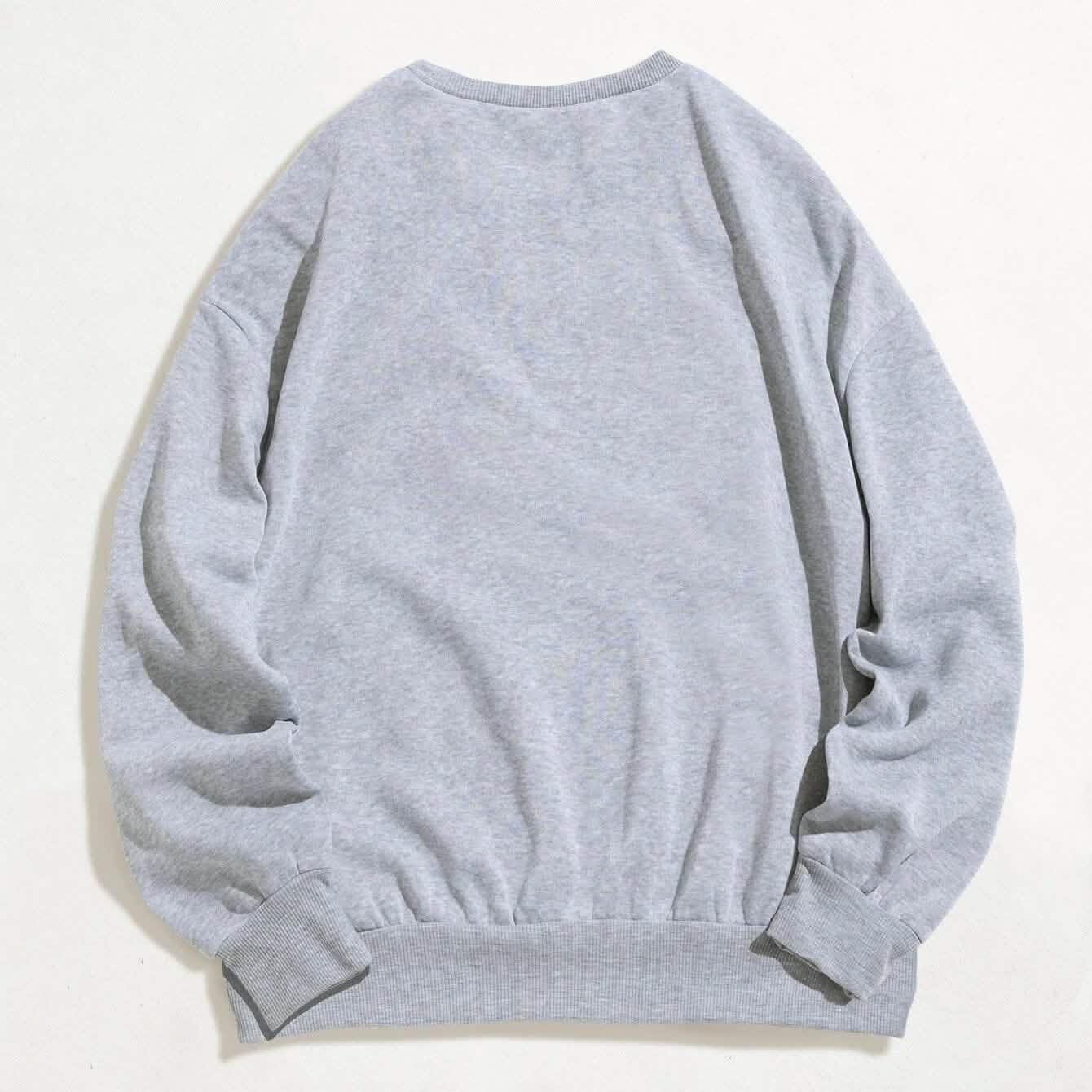 Cartoon Graphic Thermal Lined Oversized Sweatshirt DailySale