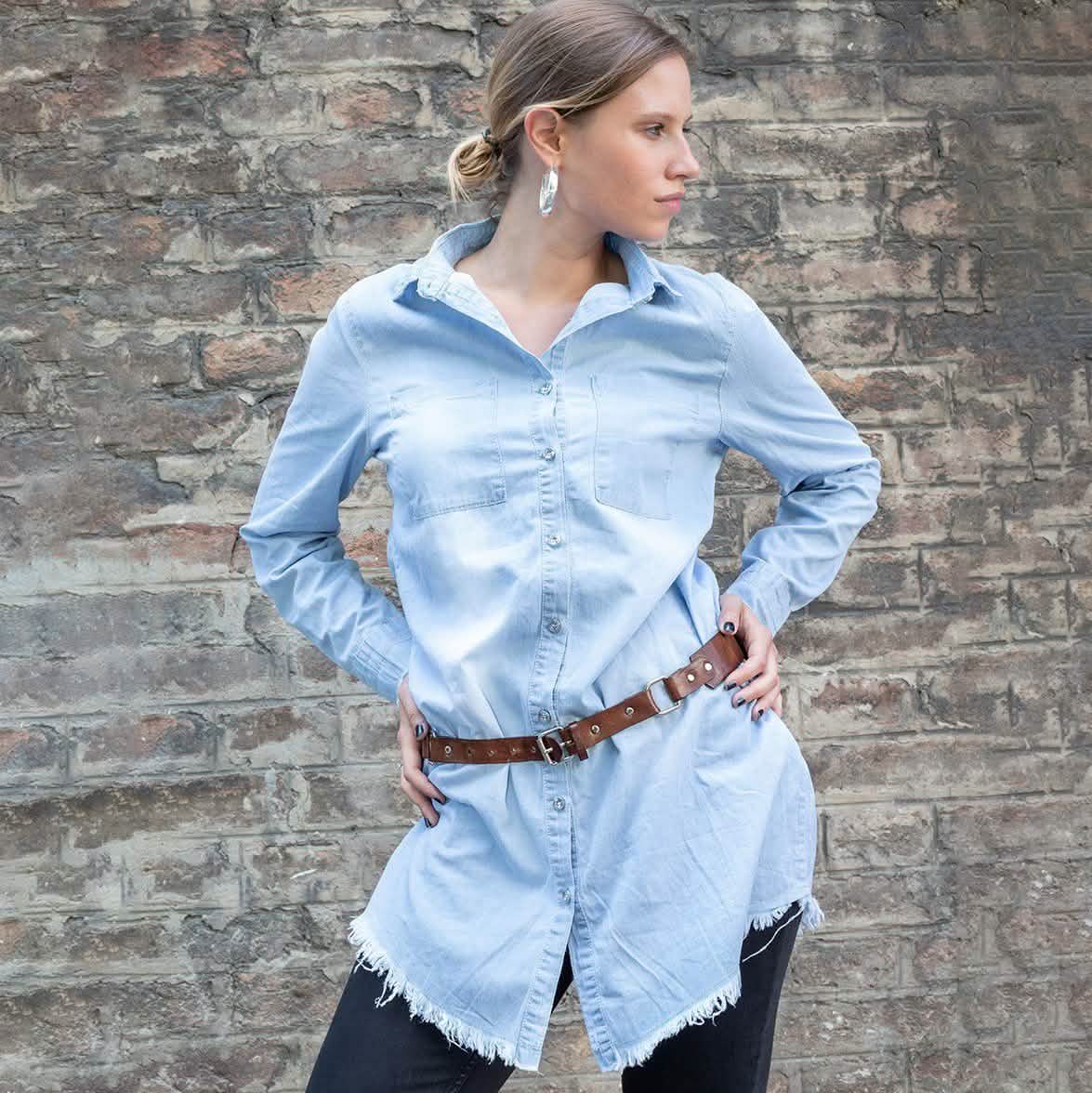 Casual Button Up Denim Shirt DailySale