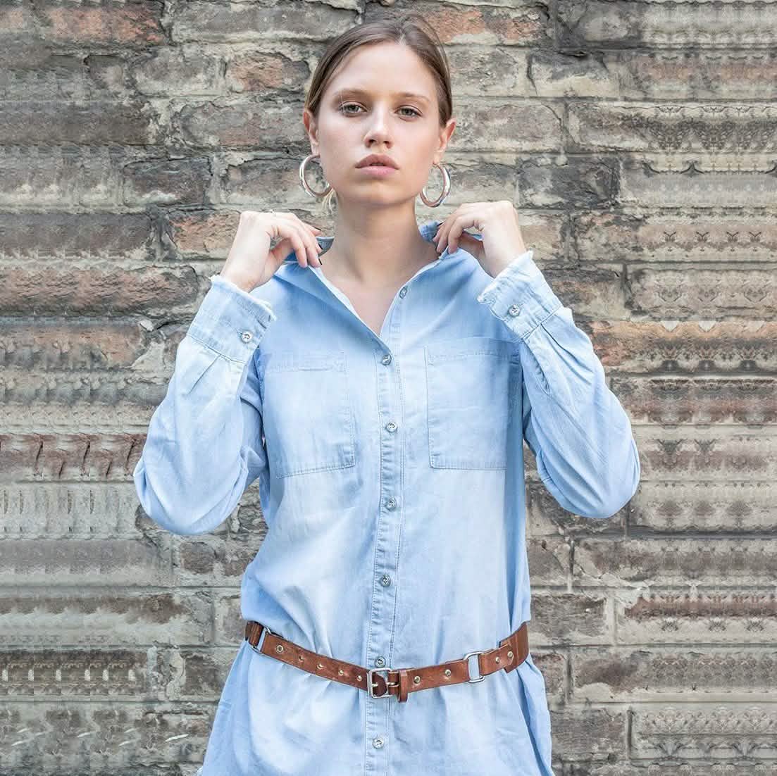 Casual Button Up Denim Shirt DailySale