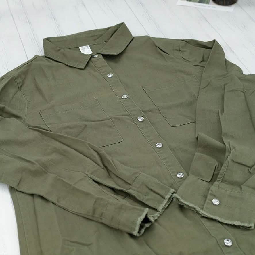 Casual Button Up Denim Shirt DailySale