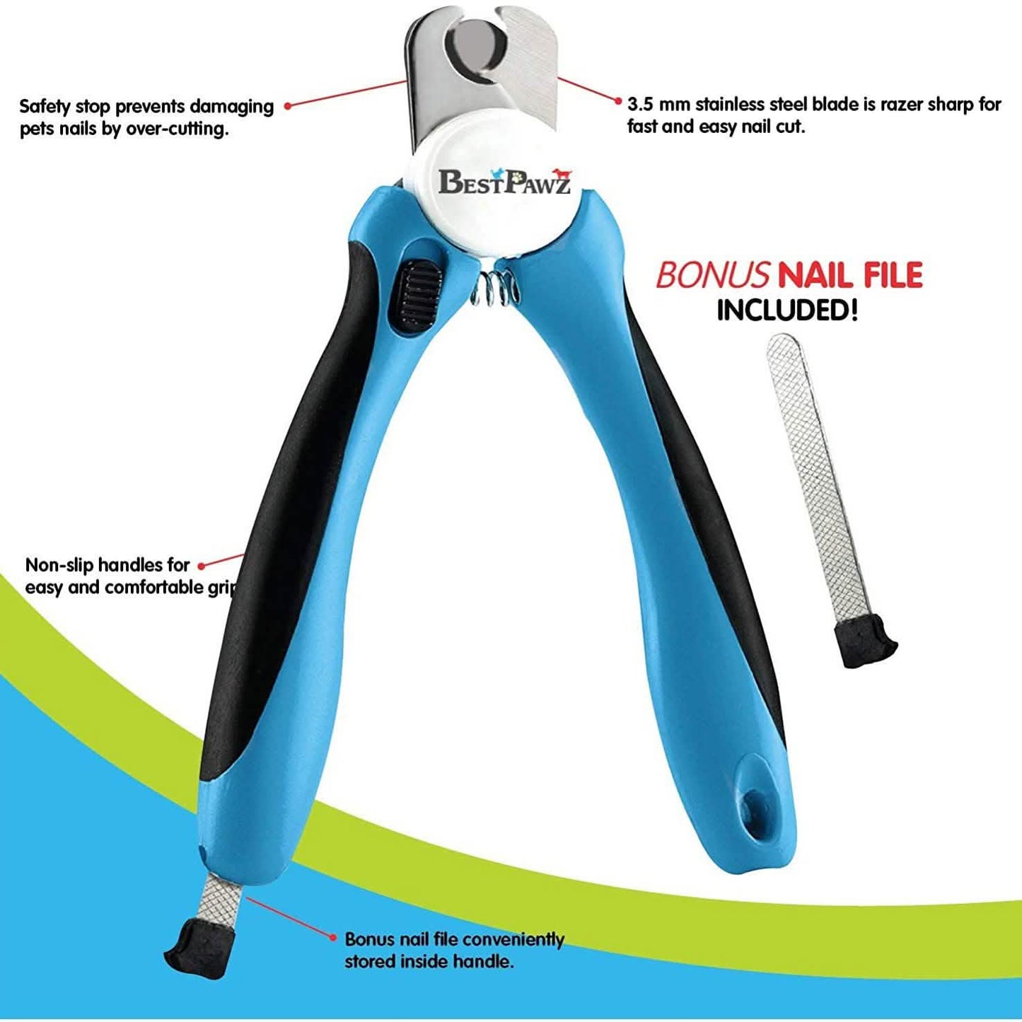 Cat & Dog Nail Clippers & Trimmers with Safety Guards DailySale